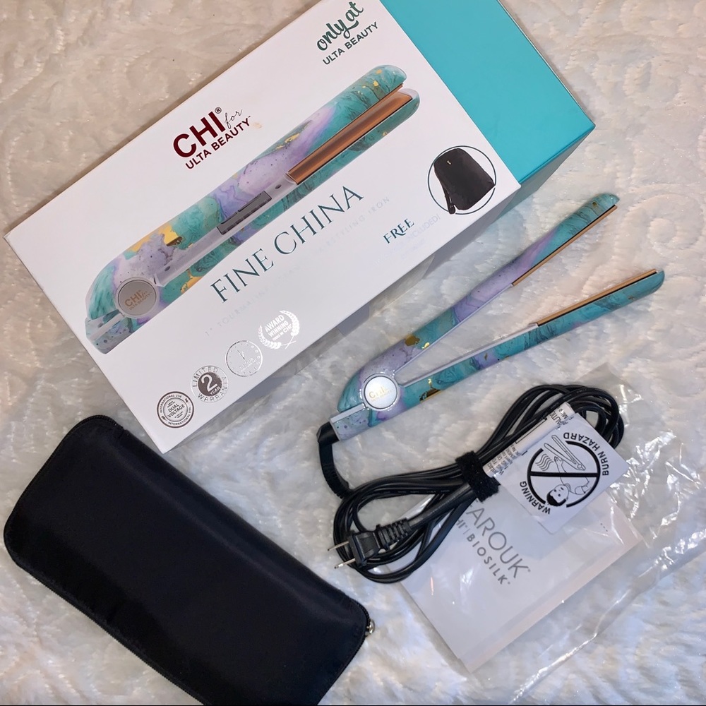 NEW CHI Gold Marble 1” Flat Iron Straightener
